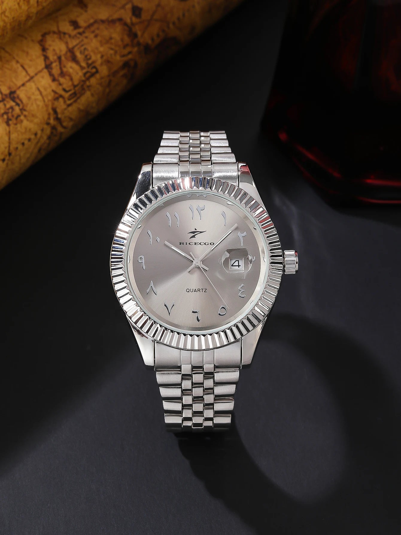 Classic Business Herrenuhr – Edelstahl Quarzuhr mit Datum