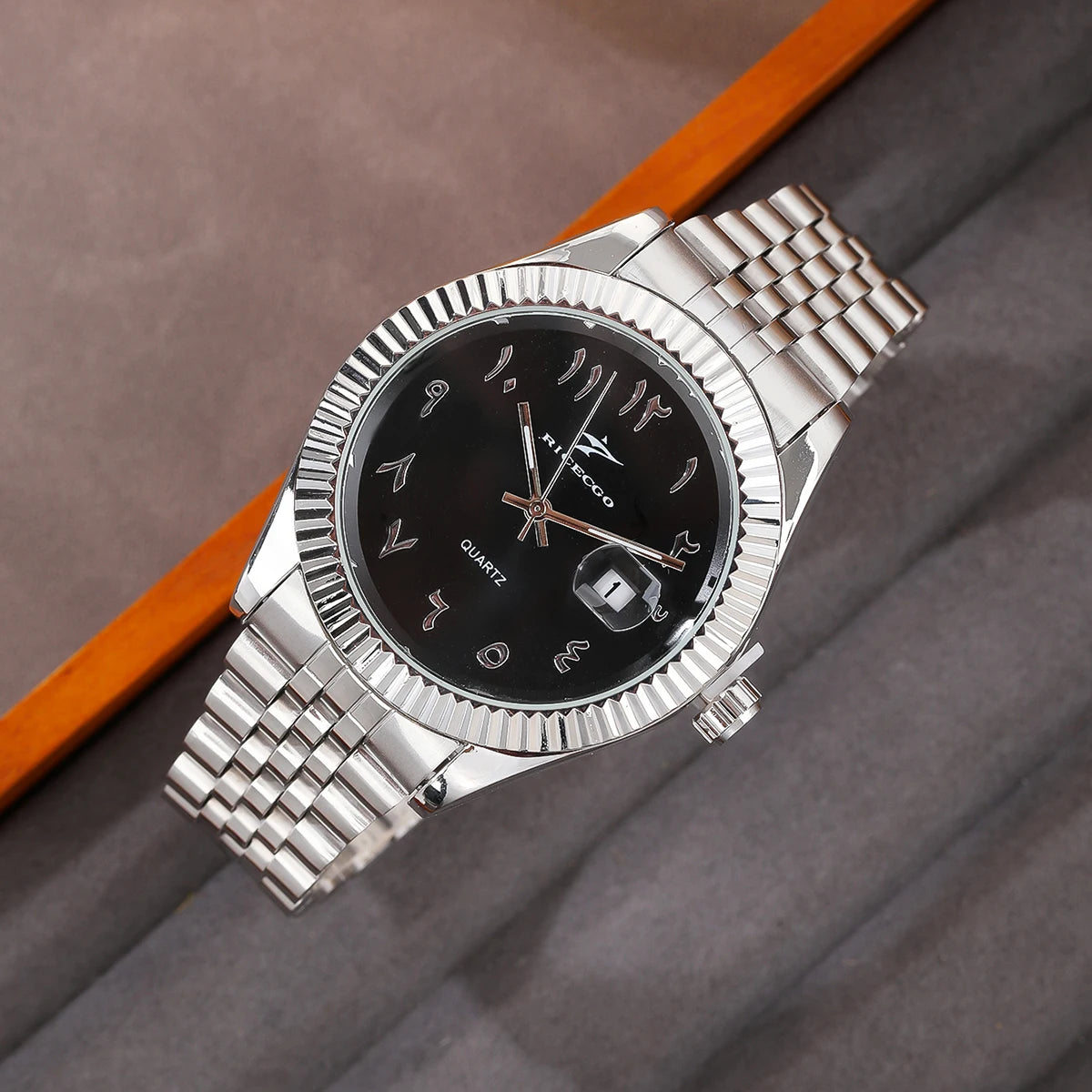 Classic Business Herrenuhr – Edelstahl Quarzuhr mit Datum