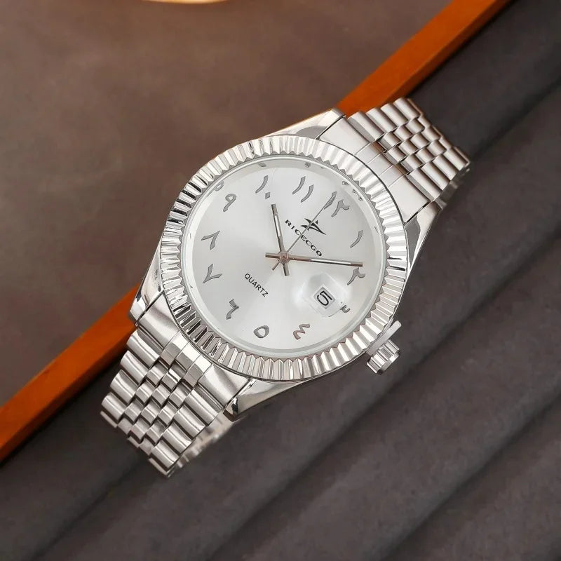 Classic Business Herrenuhr – Edelstahl Quarzuhr mit Datum