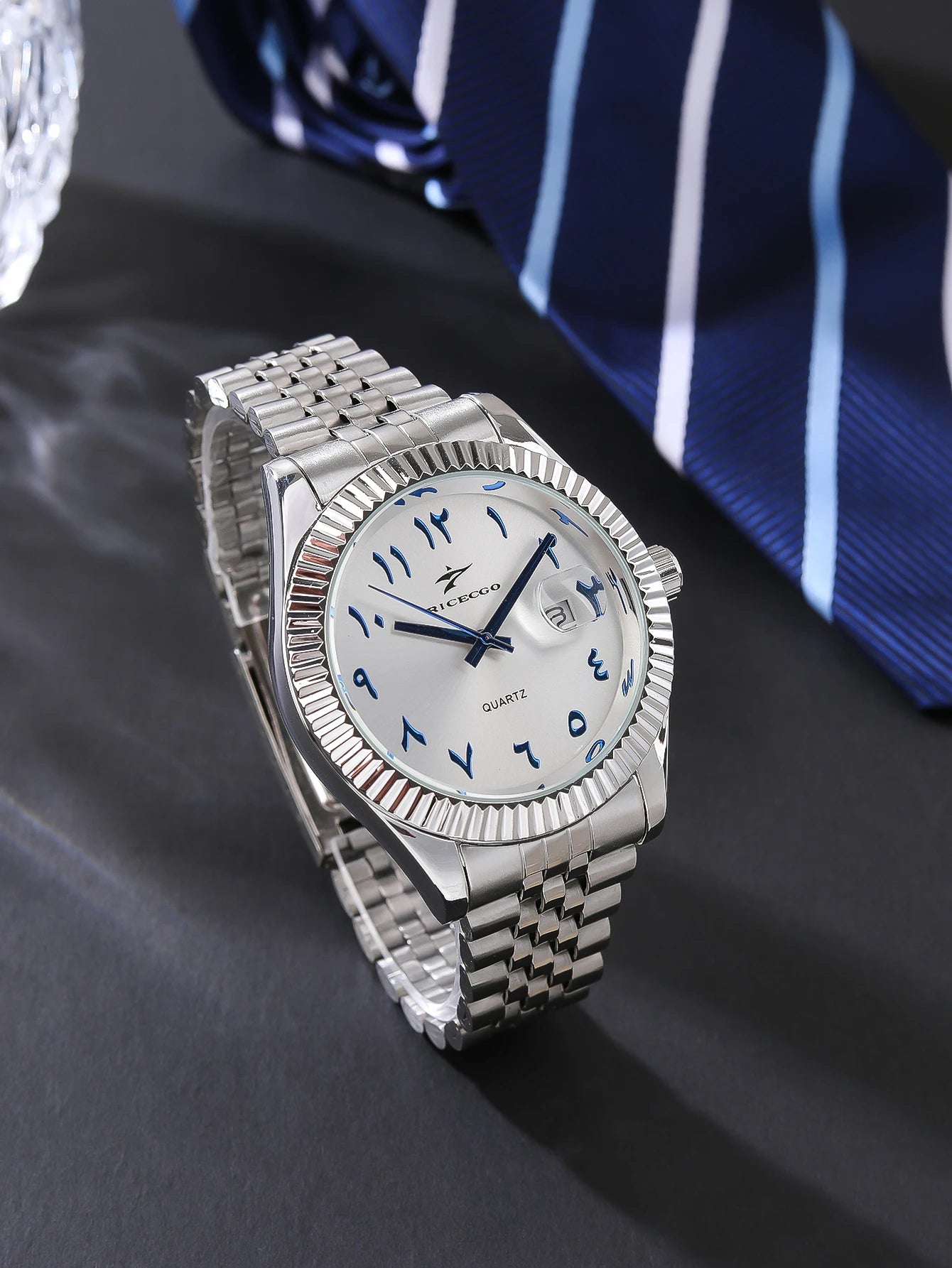 Classic Business Herrenuhr – Edelstahl Quarzuhr mit Datum