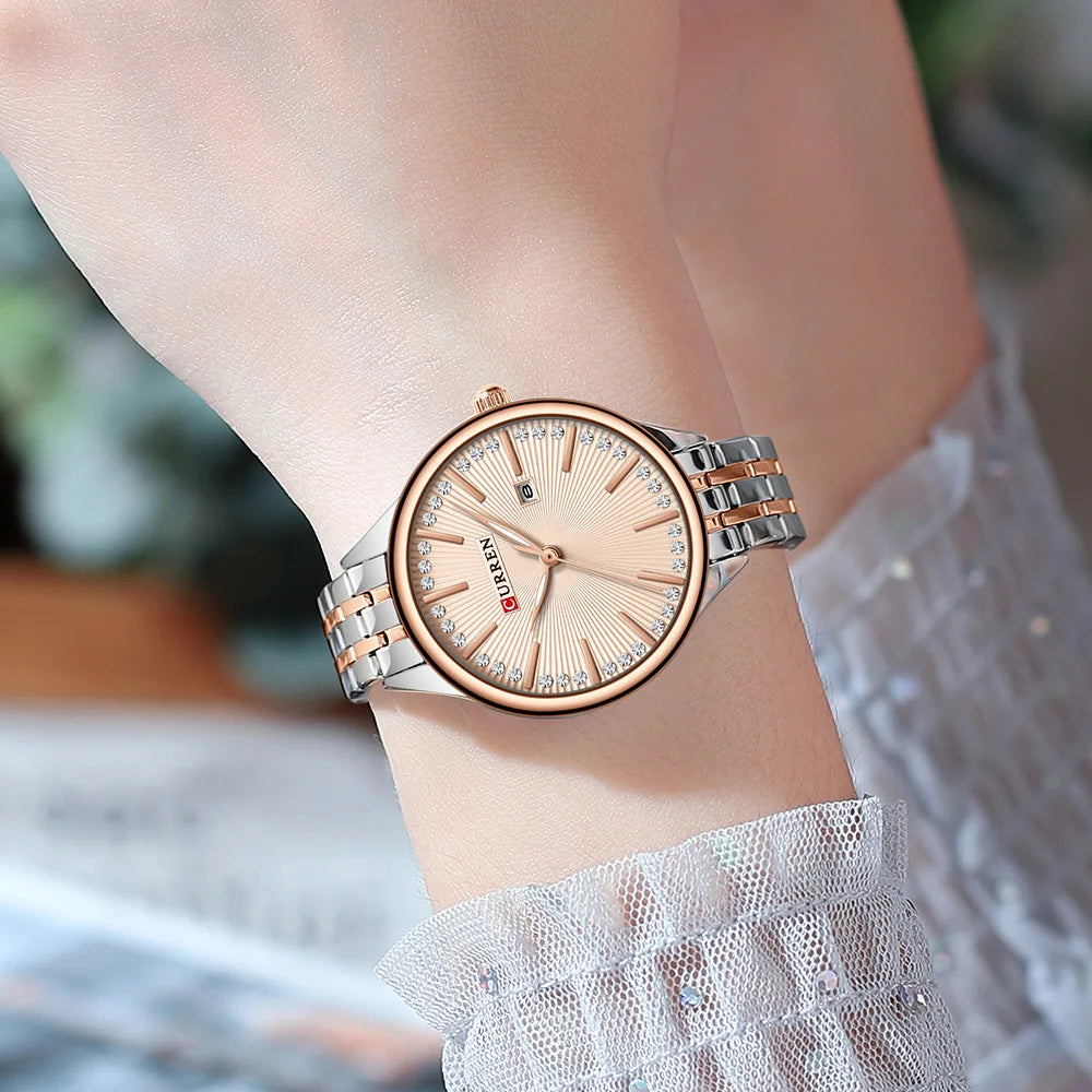 CURREN Luxus Damenuhr – Elegante Armbanduhr für Frauen