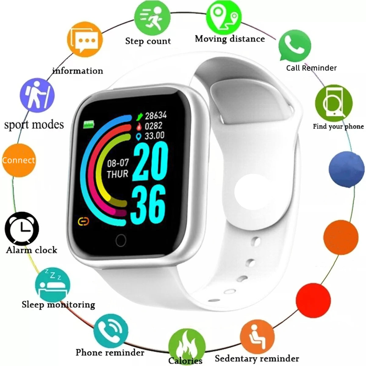 CHAONB Smartwatch Fitness-Tracker