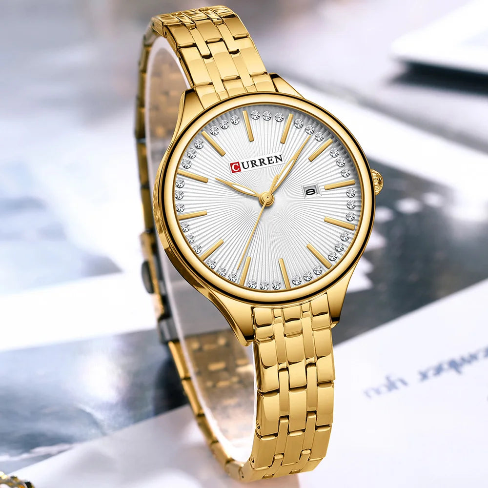 CURREN Luxus Damenuhr – Elegante Armbanduhr für Frauen