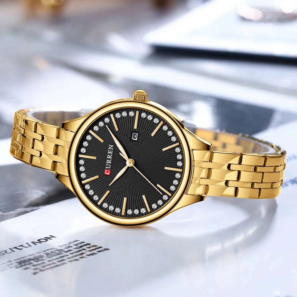 CURREN Luxus Damenuhr – Elegante Armbanduhr für Frauen