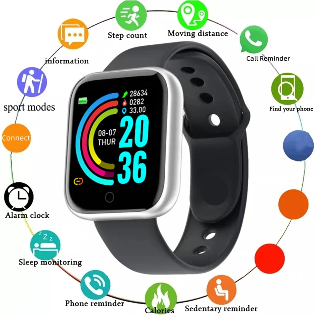CHAONB Smartwatch Fitness-Tracker